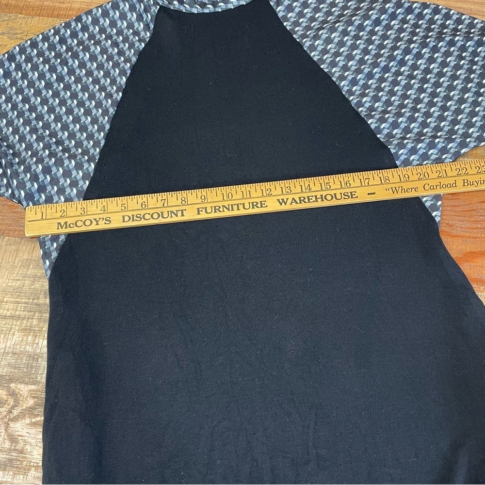 Suzanne Betro women’s size Large Mock Neck Dress streetwear geometric - Picture 8 of 13